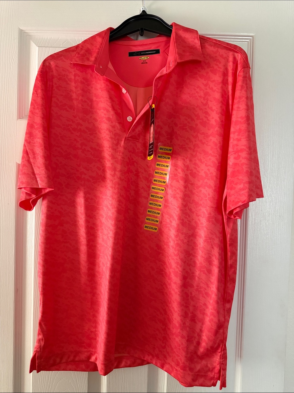 Greg Norman Collection Coral-Red Polo Shirt